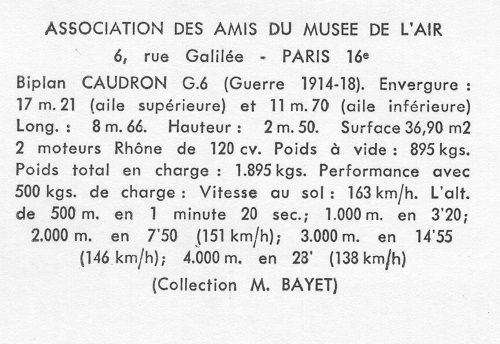 1916 Caudron G.6